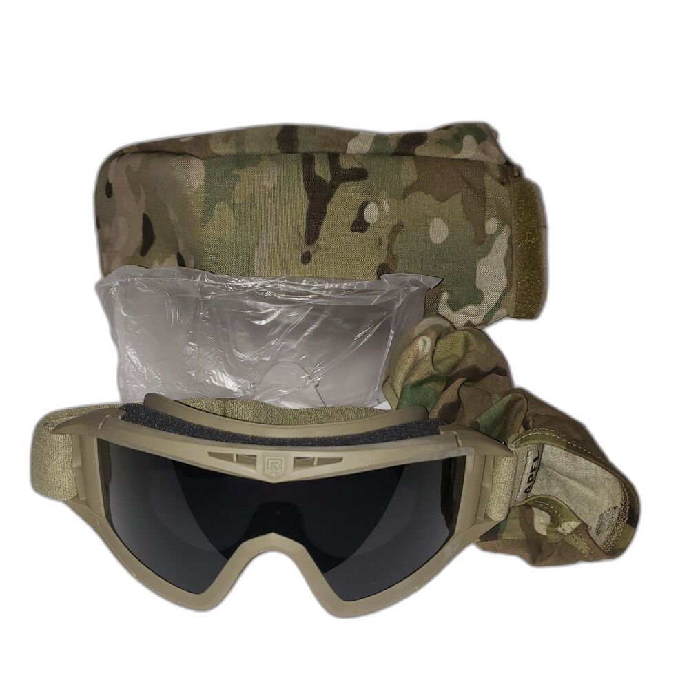 Revision Military Ballistic Goggles APEL Tan USA Clear Lens Multicam Bag Kit